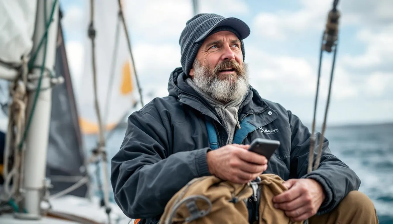 Editorial photograph representing the concept of sailing