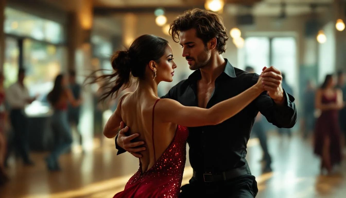 Editorial photograph representing the concept of salsa dancing