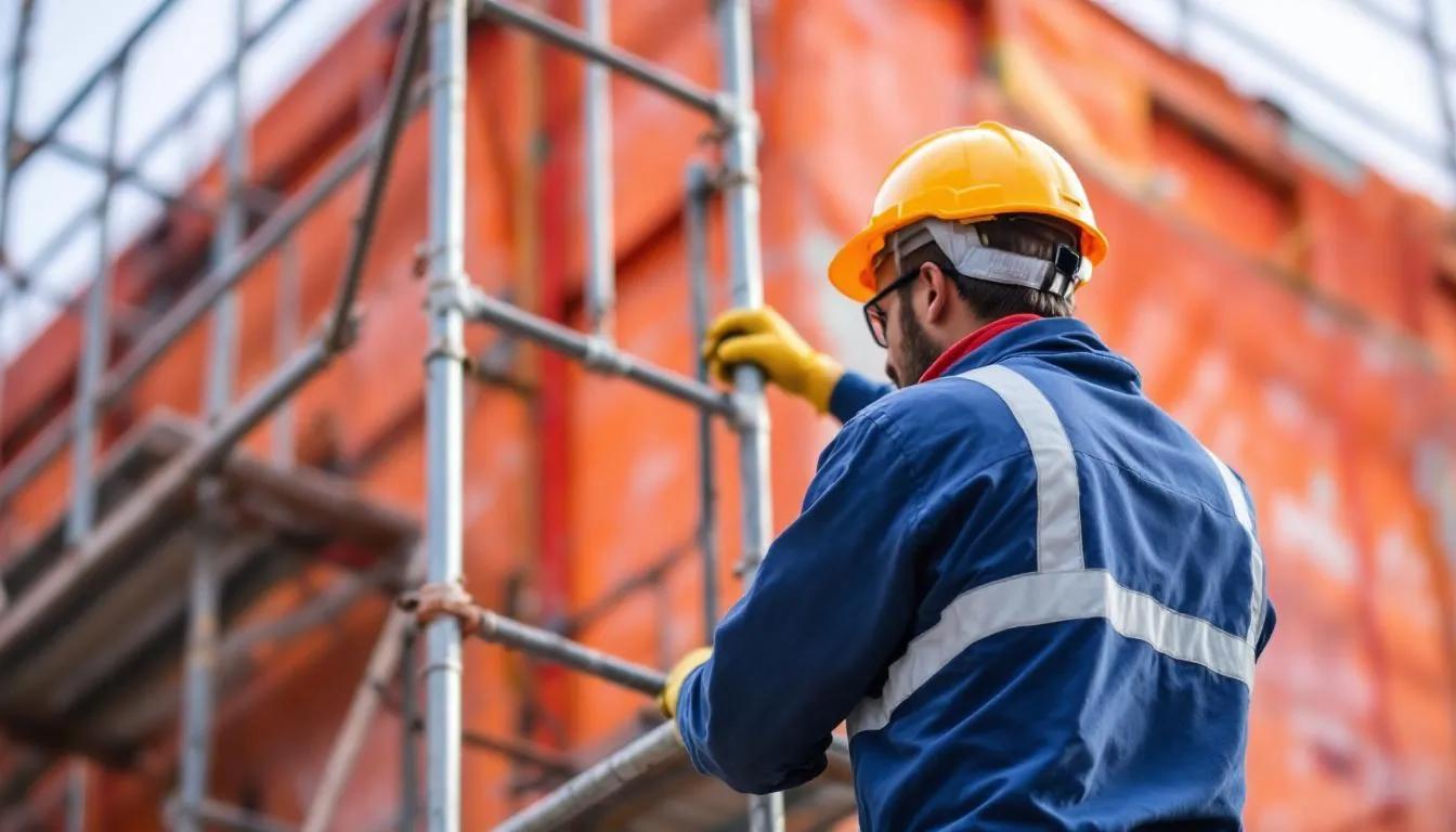Editorial photograph representing the concept of scaffolding