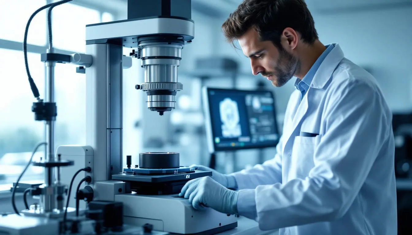 Editorial photograph representing the concept of scanning electron microscopy