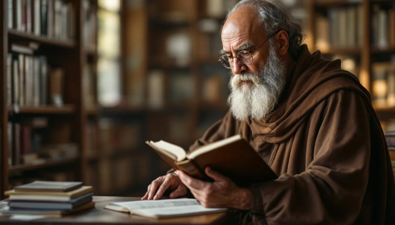 Editorial photograph representing the concept of scholasticism