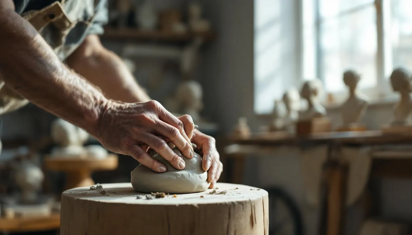 Editorial photograph representing the concept of sculpture