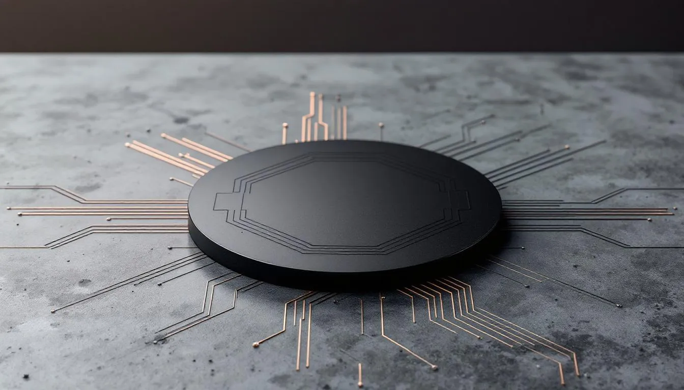 Editorial photograph representing the concept of semiconductor physics