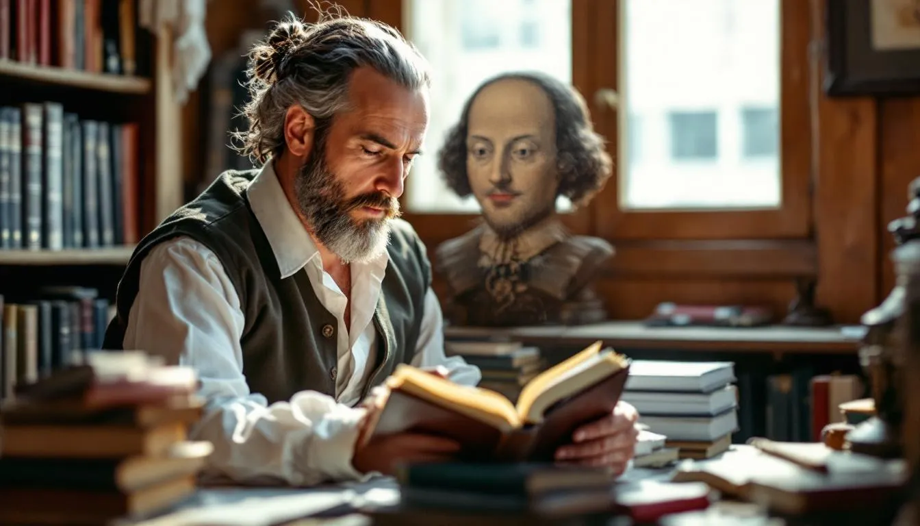 Editorial photograph representing the concept of shakespearean literature