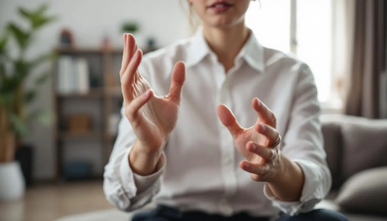 Editorial photograph representing the concept of sign language
