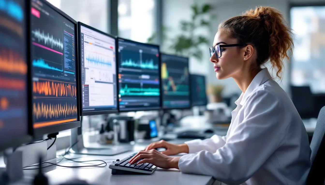 Editorial photograph representing the concept of signal processing