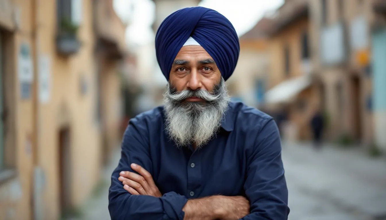 Editorial photograph representing the concept of sikhism