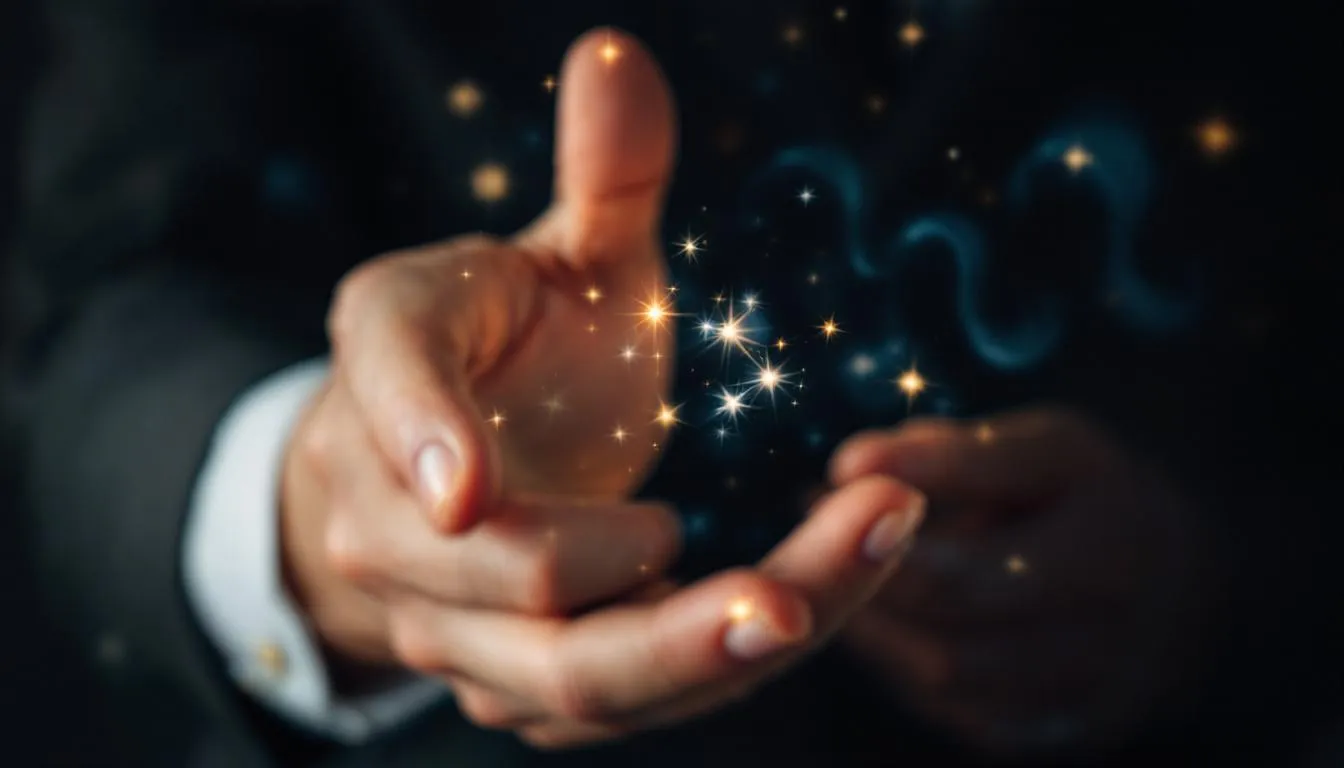 Editorial photograph representing the concept of sleight of hand