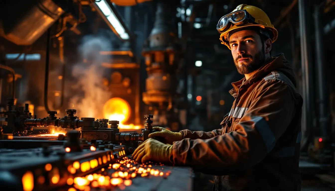 Editorial photograph representing the concept of smelting