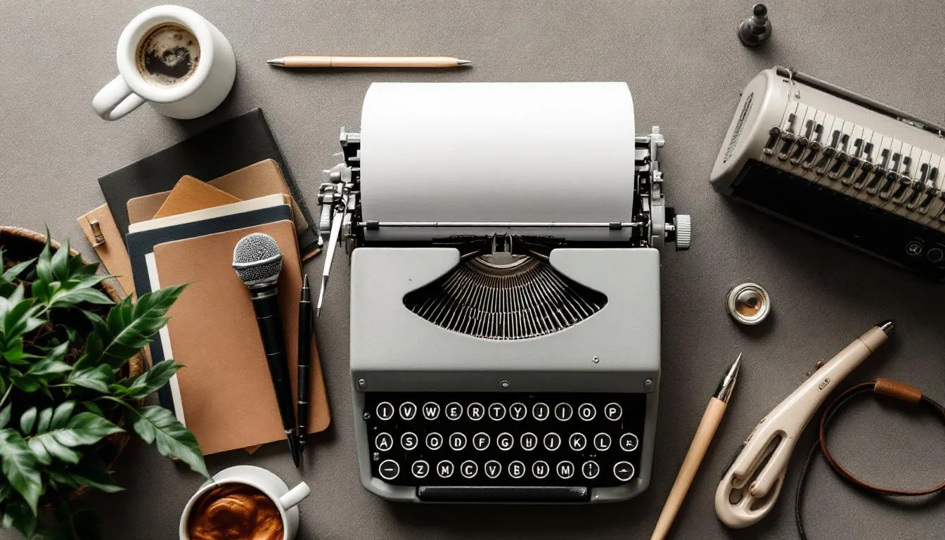 Editorial photograph representing the concept of songwriting