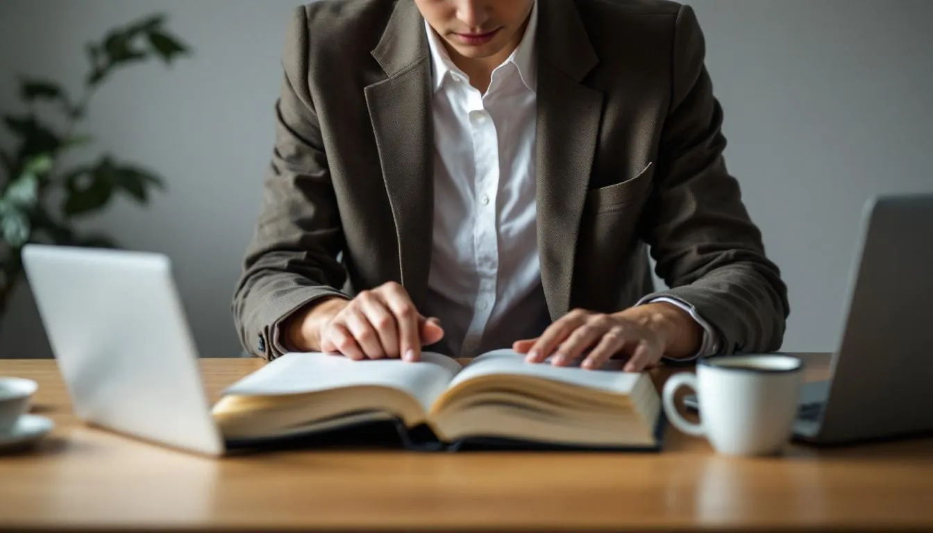 Editorial photograph representing the concept of speed reading