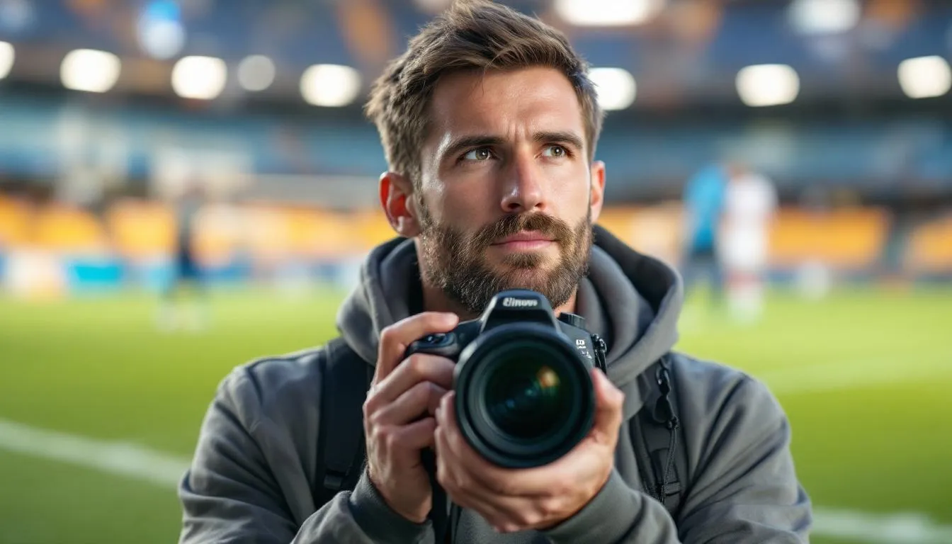 Editorial photograph representing the concept of sports photography