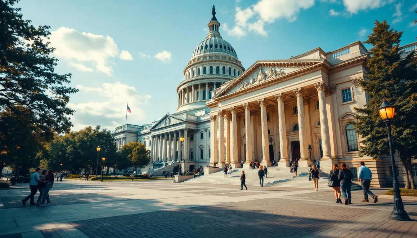 Editorial photograph representing the concept of state government