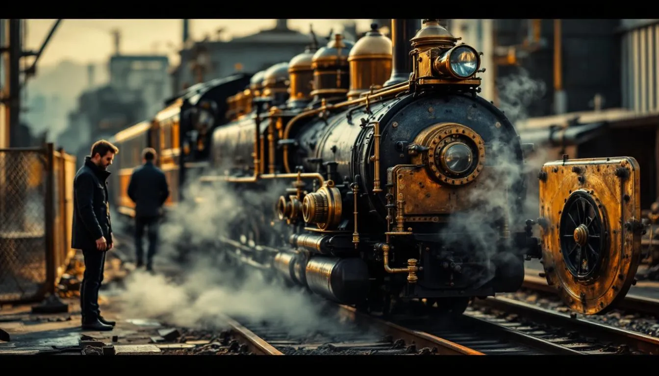 Editorial photograph representing the concept of steam engines