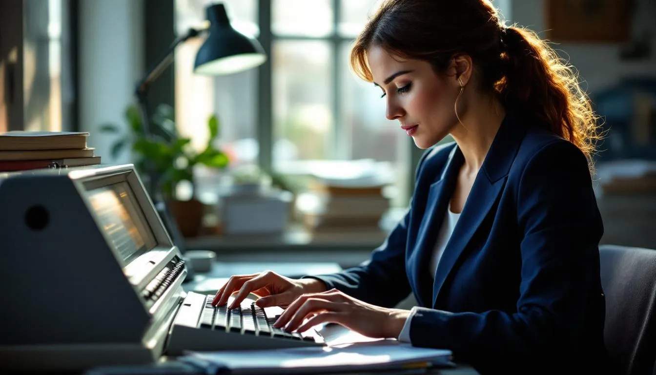 Editorial photograph representing the concept of stenography