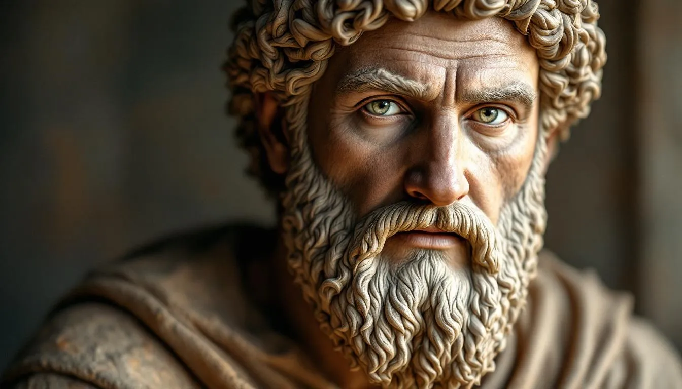 Editorial photograph representing the concept of stoicism