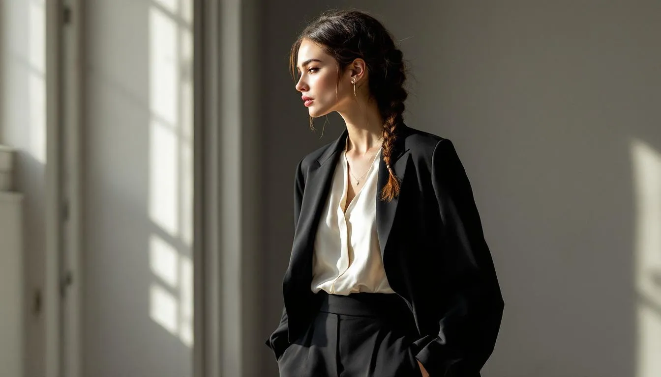 Editorial photograph representing the concept of styling (fashion)