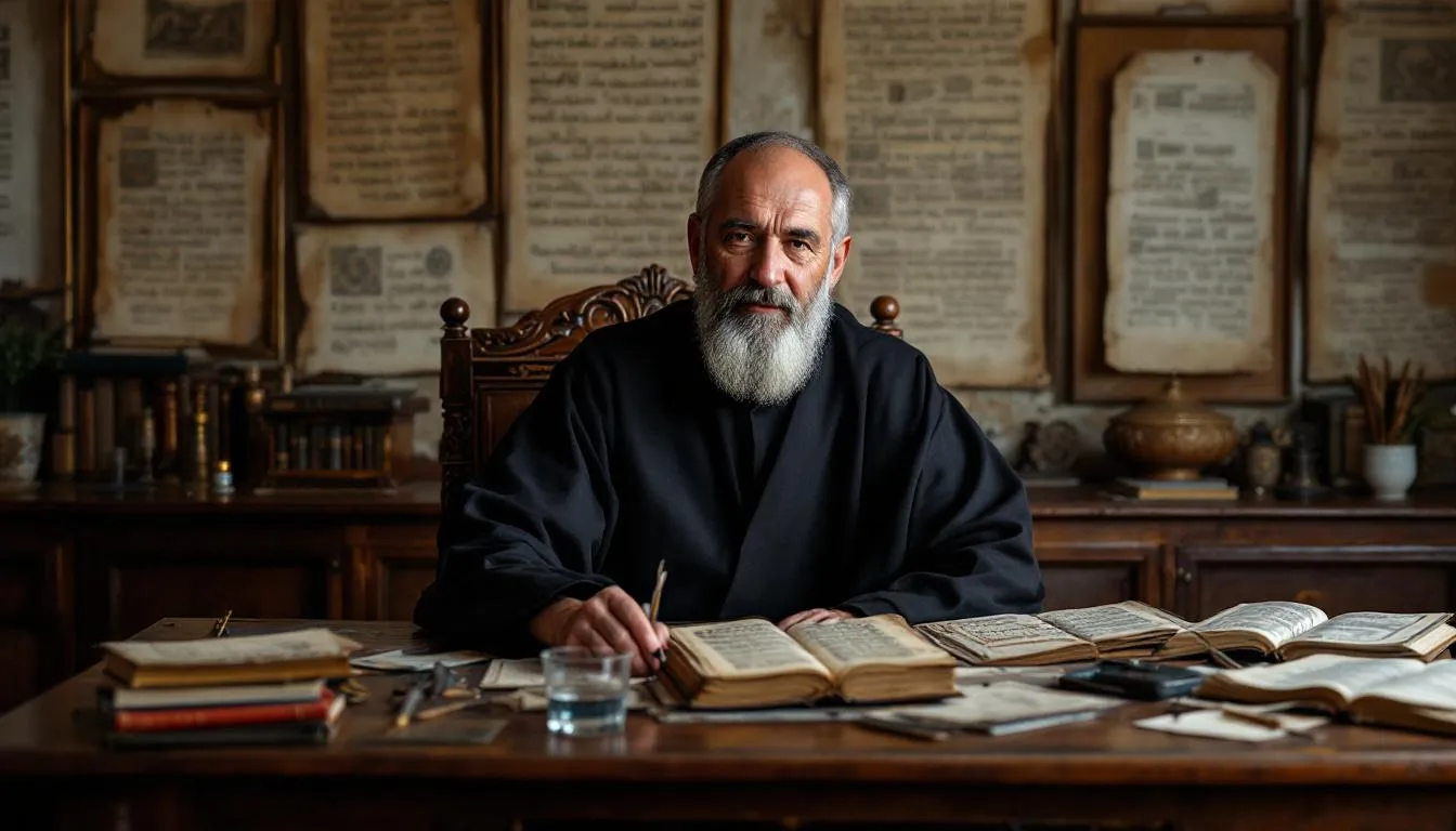 Editorial photograph representing the concept of syriac language