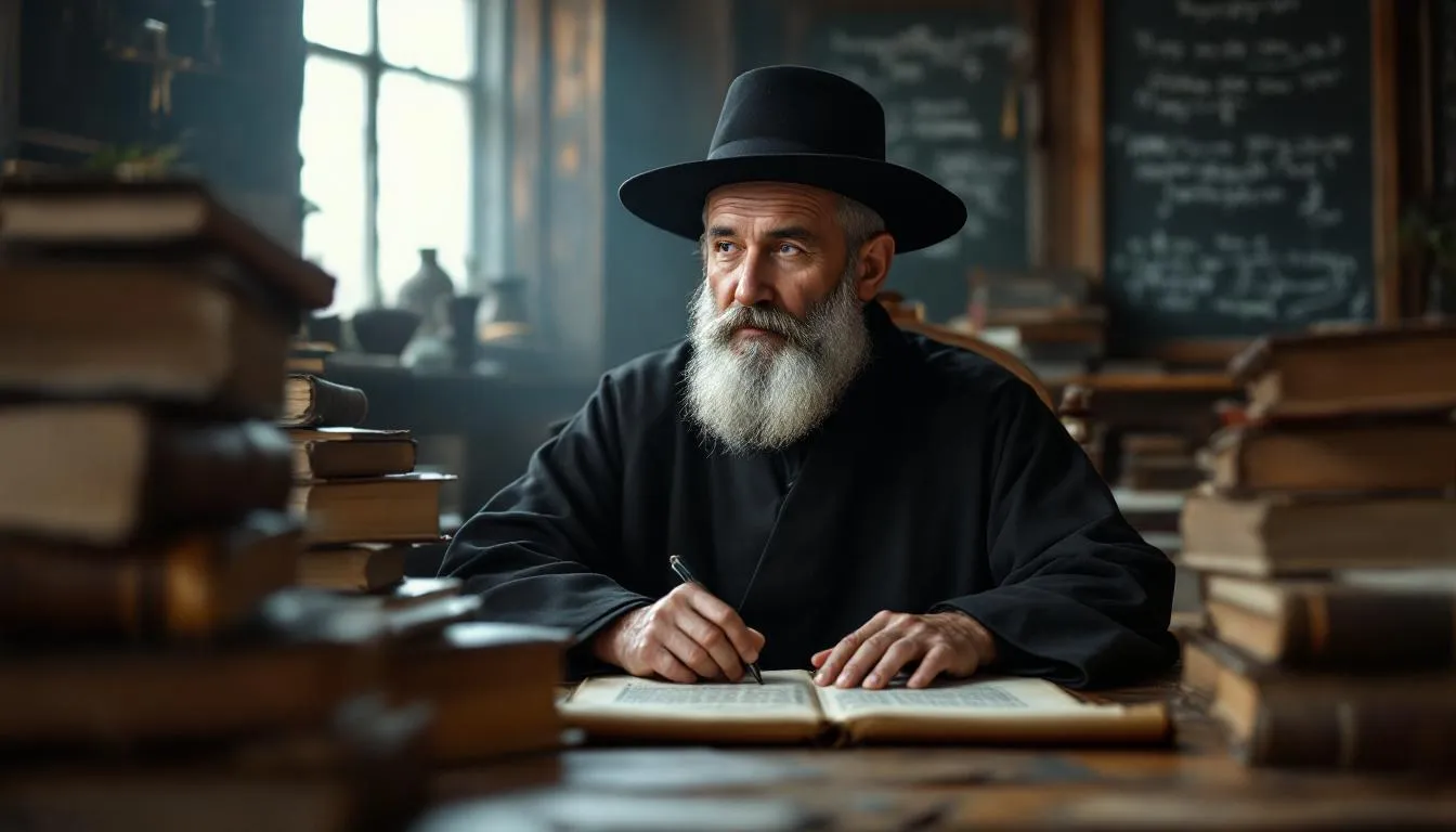 Editorial photograph representing the concept of talmudic law