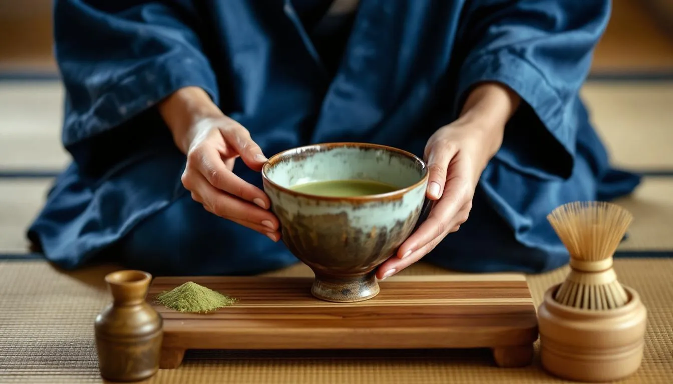 Editorial photograph representing the concept of tea ceremony