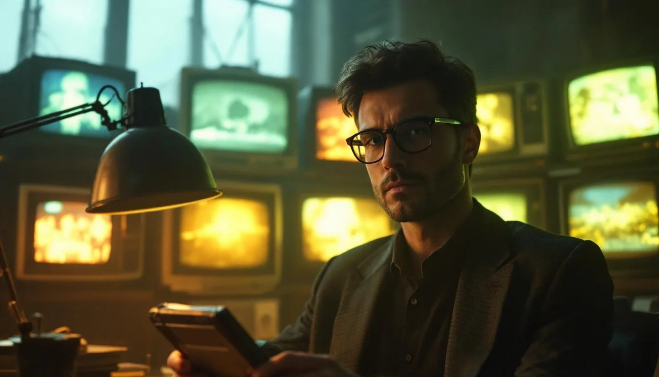 Editorial photograph representing the concept of television history