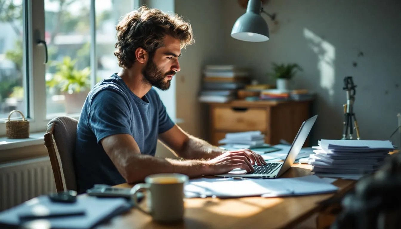 Editorial photograph representing the concept of television writing
