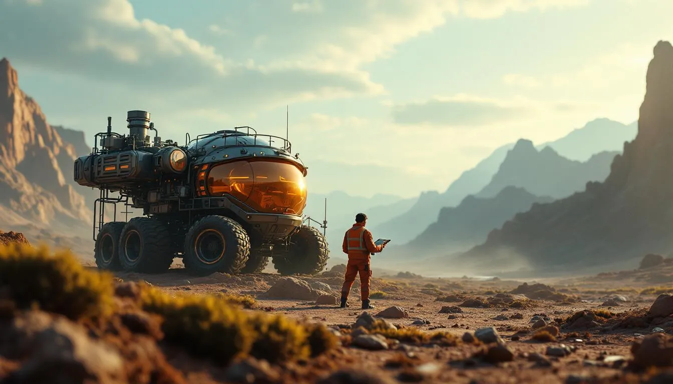 Editorial photograph representing the concept of terraforming