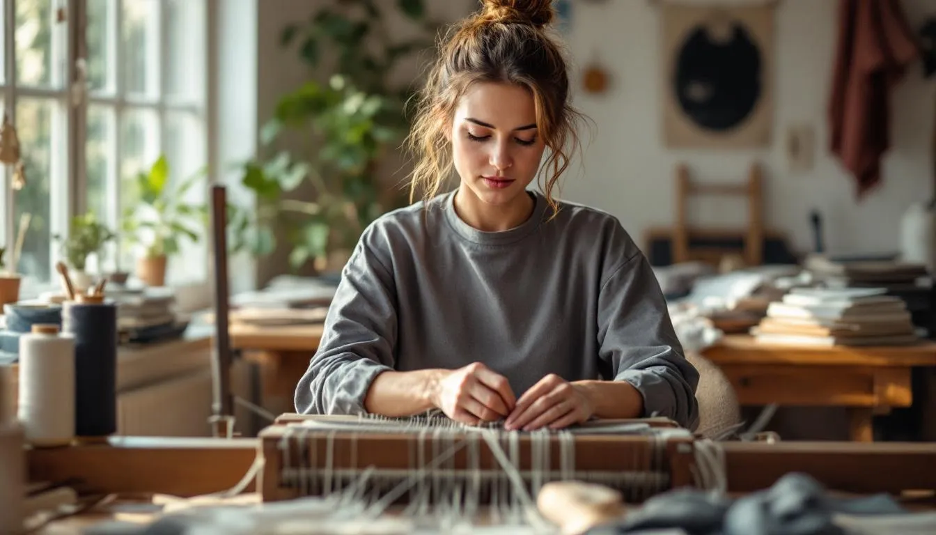 Editorial photograph representing the concept of textile arts