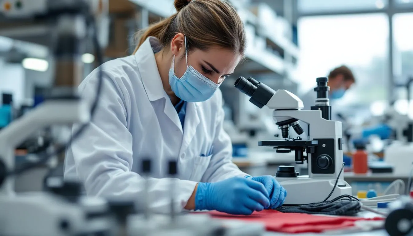 Editorial photograph representing the concept of textile science
