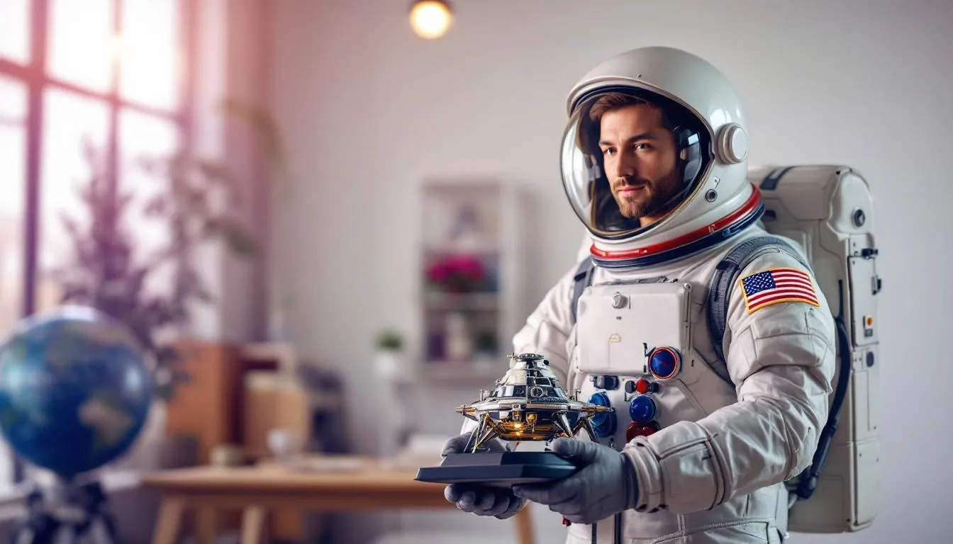 Editorial photograph representing the concept of the history of space exploration