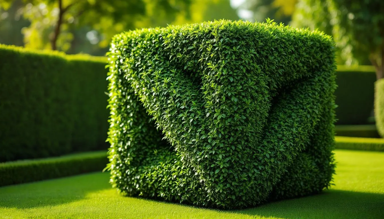 Editorial photograph representing the concept of topiary