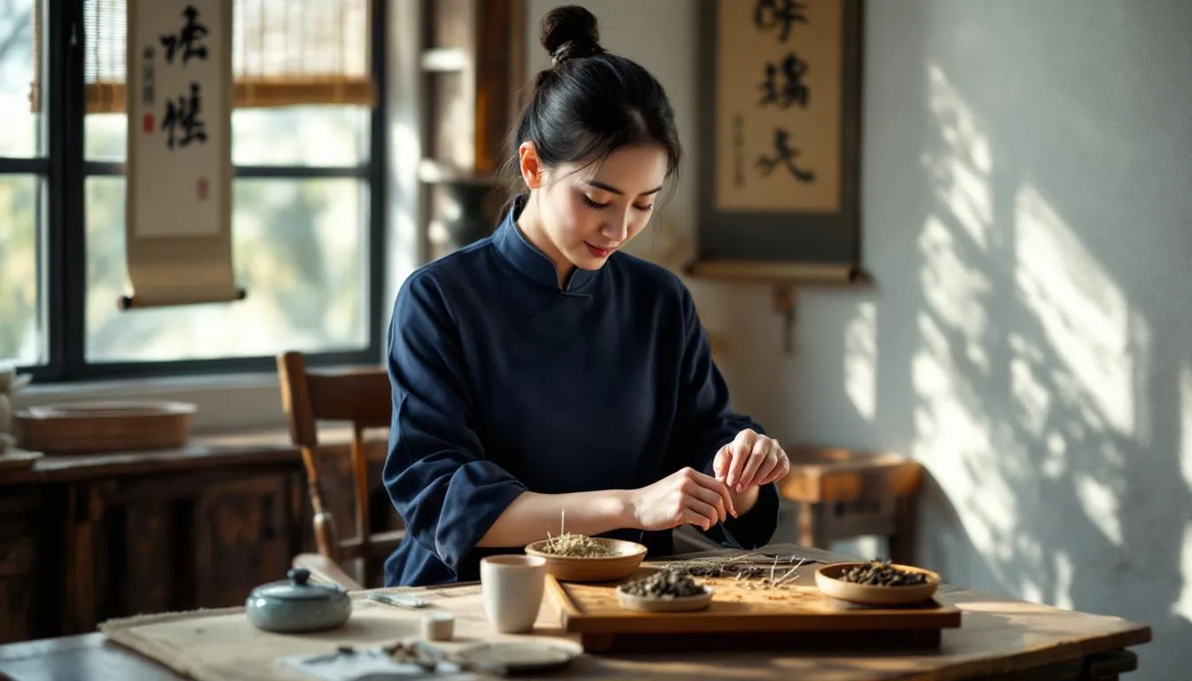 Editorial photograph representing the concept of traditional chinese medicine