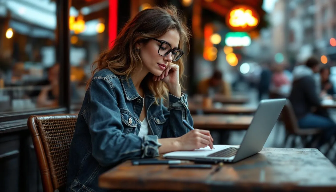 Editorial photograph representing the concept of travel writing