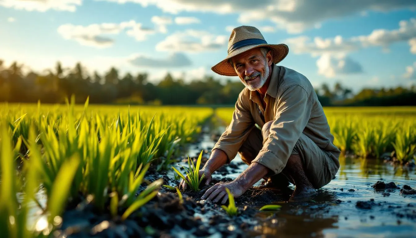 Editorial photograph representing the concept of tropical agriculture