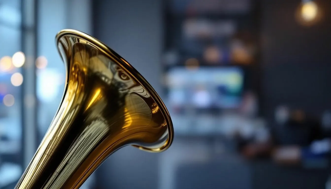 Editorial photograph representing the concept of tuba