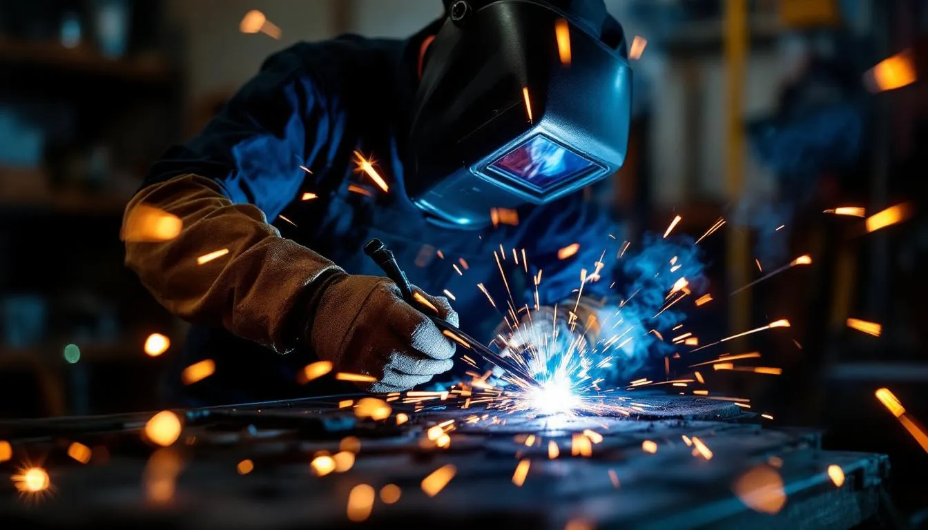 Editorial photograph representing the concept of tungsten inert gas (tig) welding