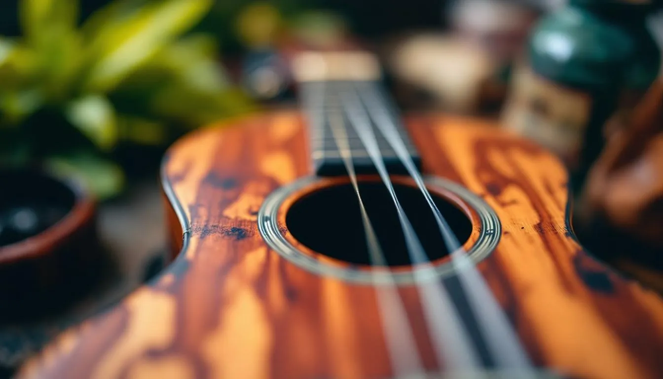 Editorial photograph representing the concept of ukelele