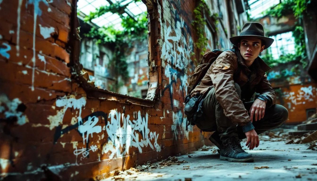 Editorial photograph representing the concept of urban exploration