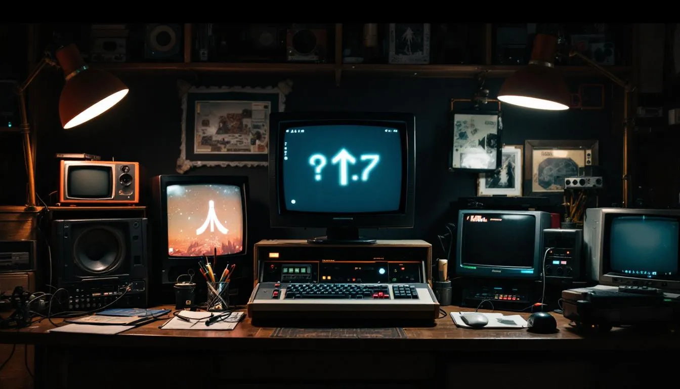 Editorial photograph representing the concept of video game history