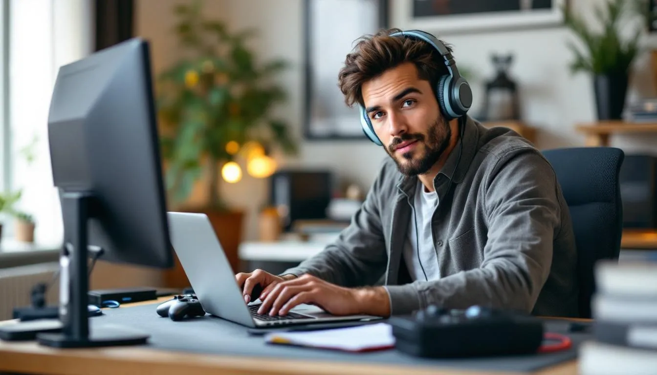 Editorial photograph representing the concept of video game journalism