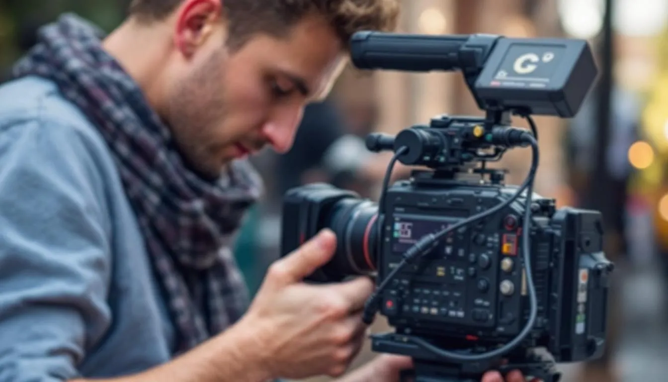 Editorial photograph representing the concept of videography