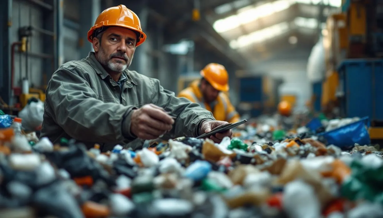 Editorial photograph representing the concept of waste management