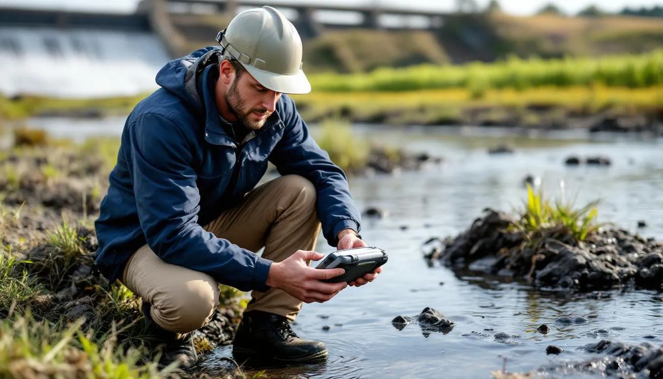 Editorial photograph representing the concept of water management