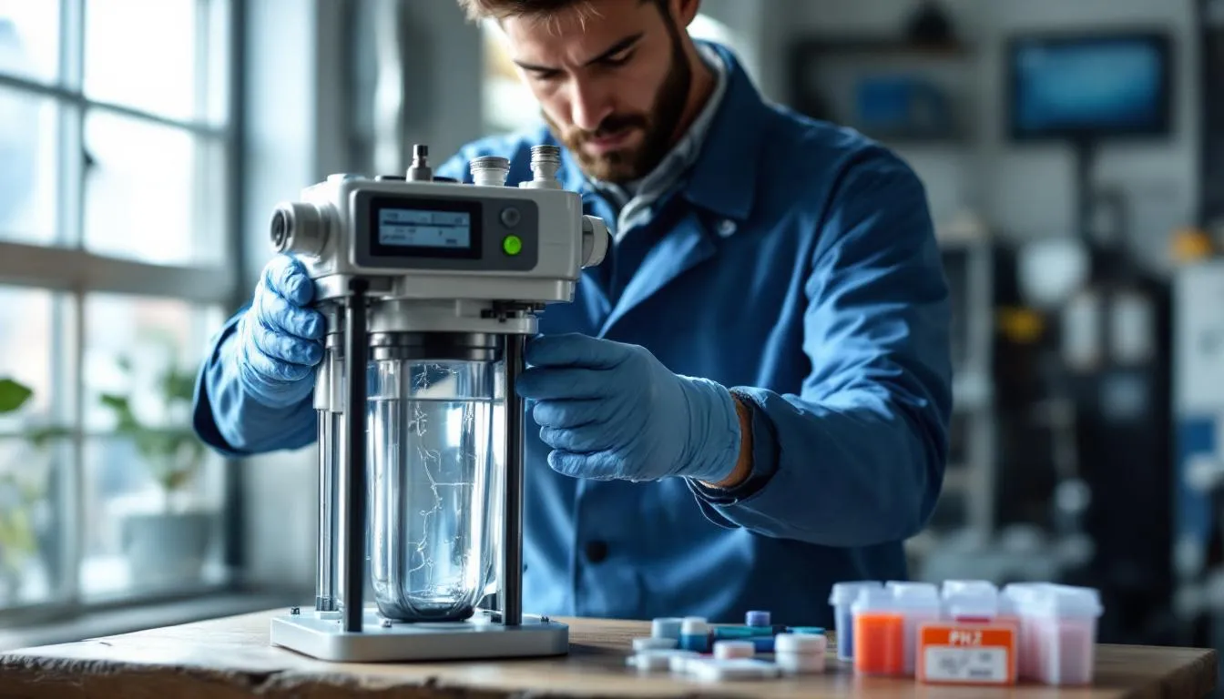 Editorial photograph representing the concept of water purification