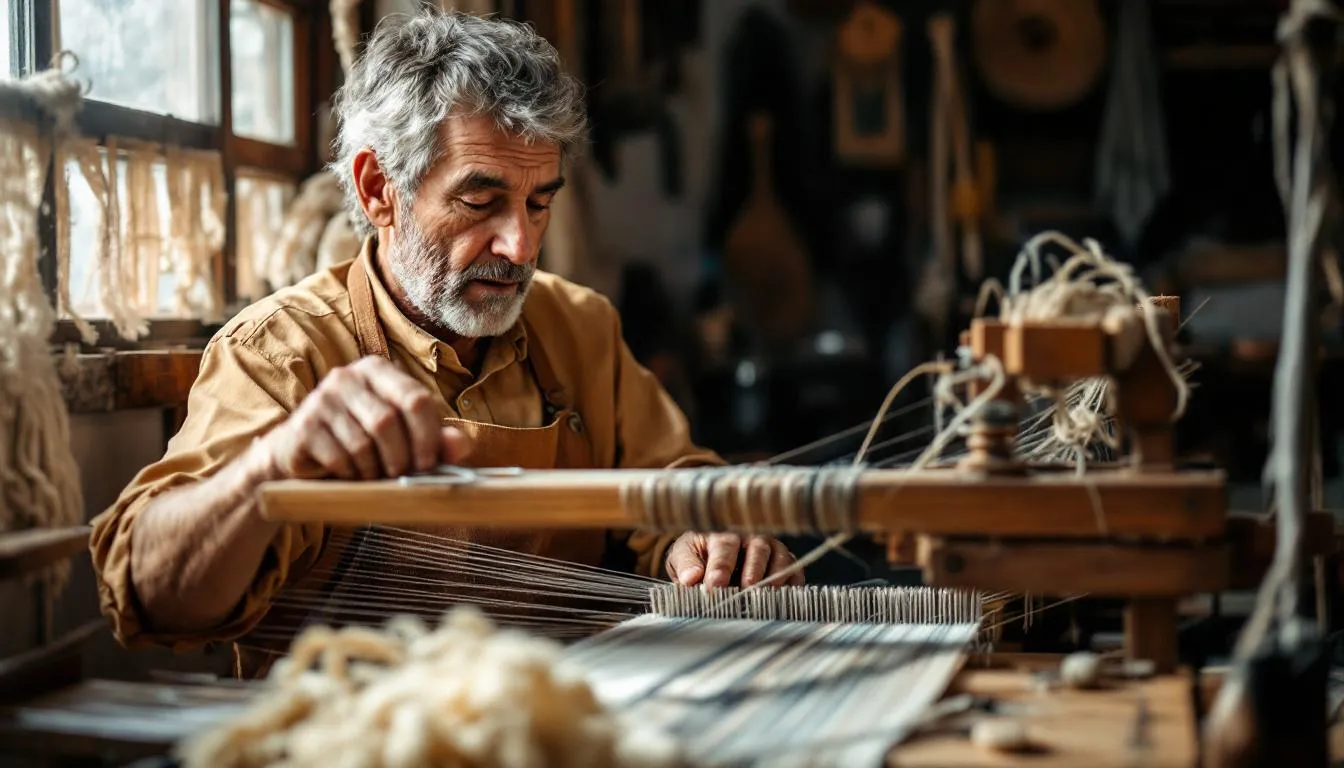 Editorial photograph representing the concept of weaving