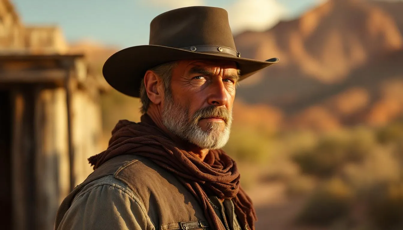 Editorial photograph representing the concept of the western film genre