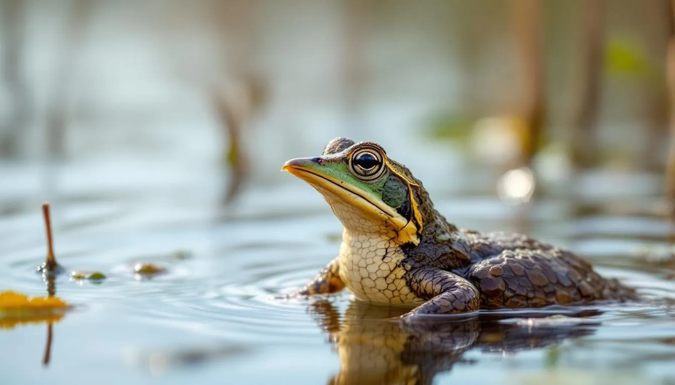 Editorial photograph representing the concept of wetland ecology