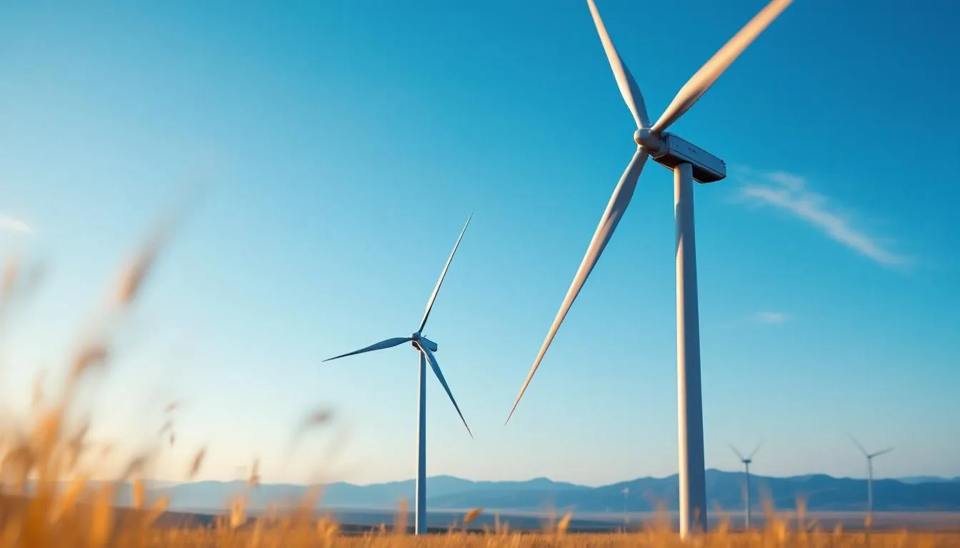 Editorial photograph representing the concept of wind power
