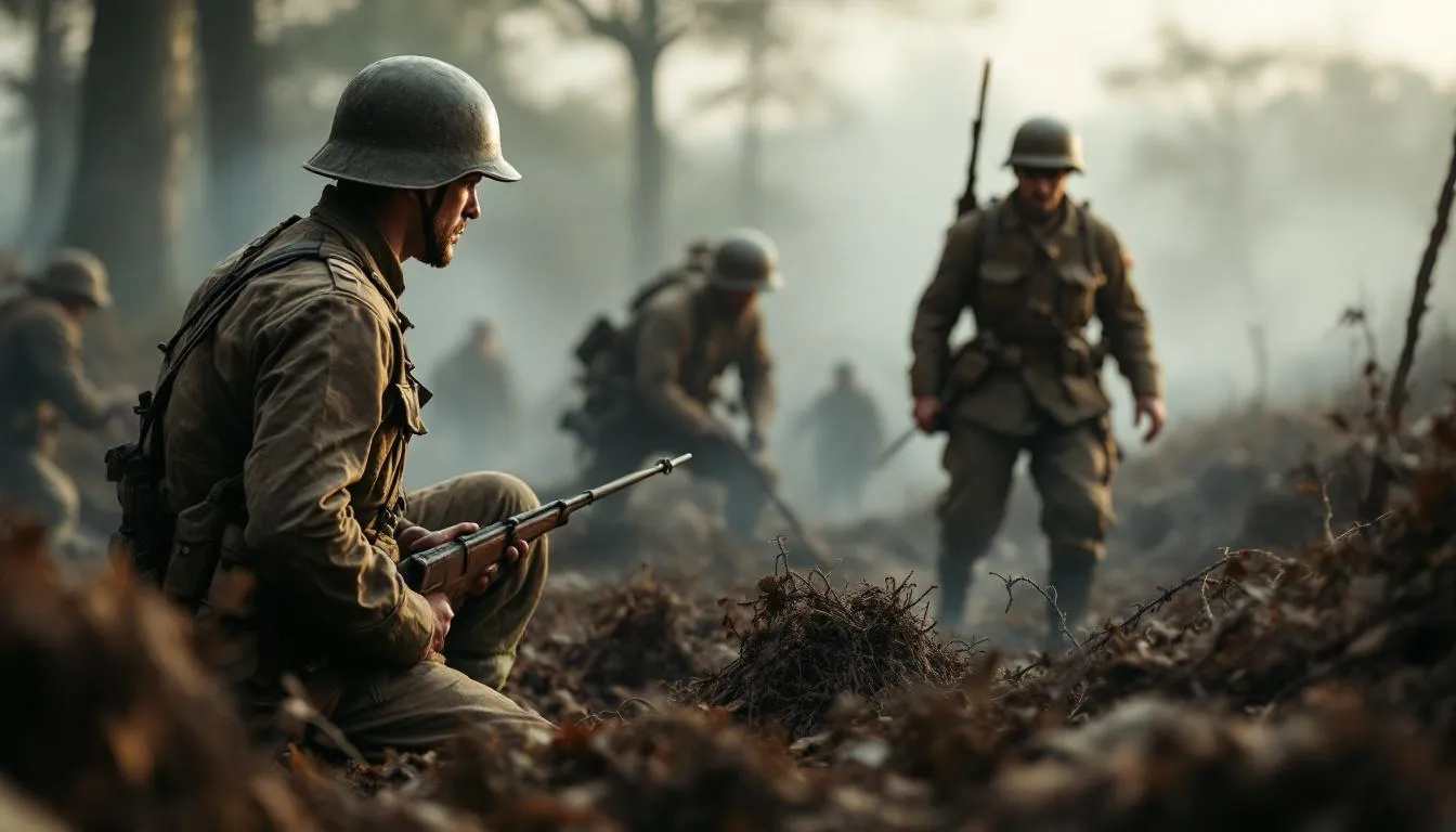 Editorial photograph representing the concept of world war i