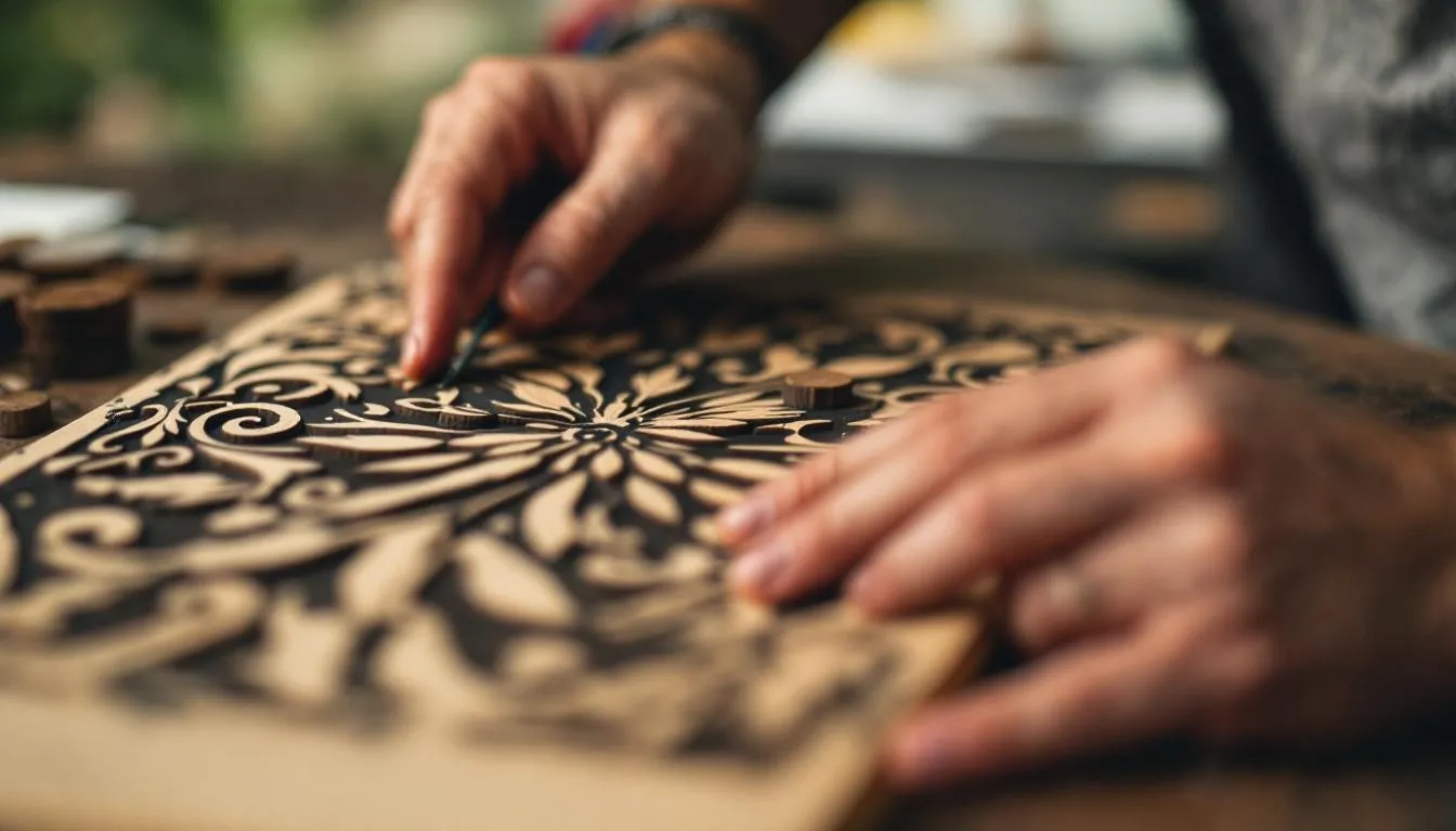 Editorial photograph representing the concept of xylography